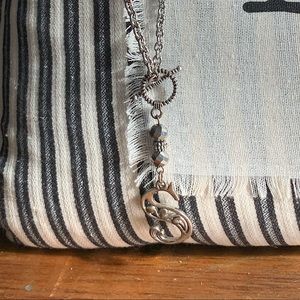 Letter “S” charm bracelet and necklace set